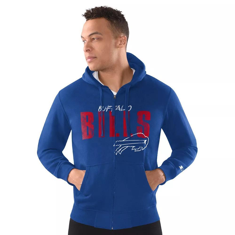 Men's Starter Royal Buffalo Bills Distressed Classic Full-Zip Hoodie,  Product Image