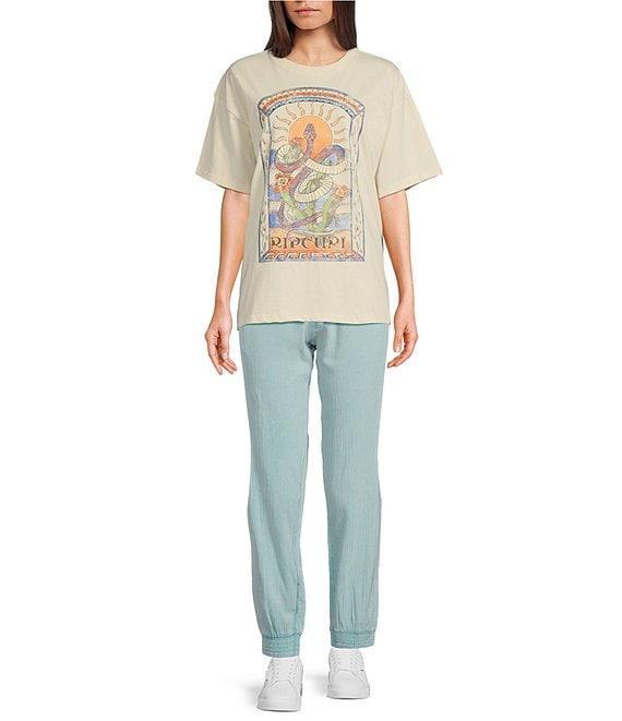 Rip Curl Classic Surf Relaxed Fit Textured Canvas Jogger Pants Product Image