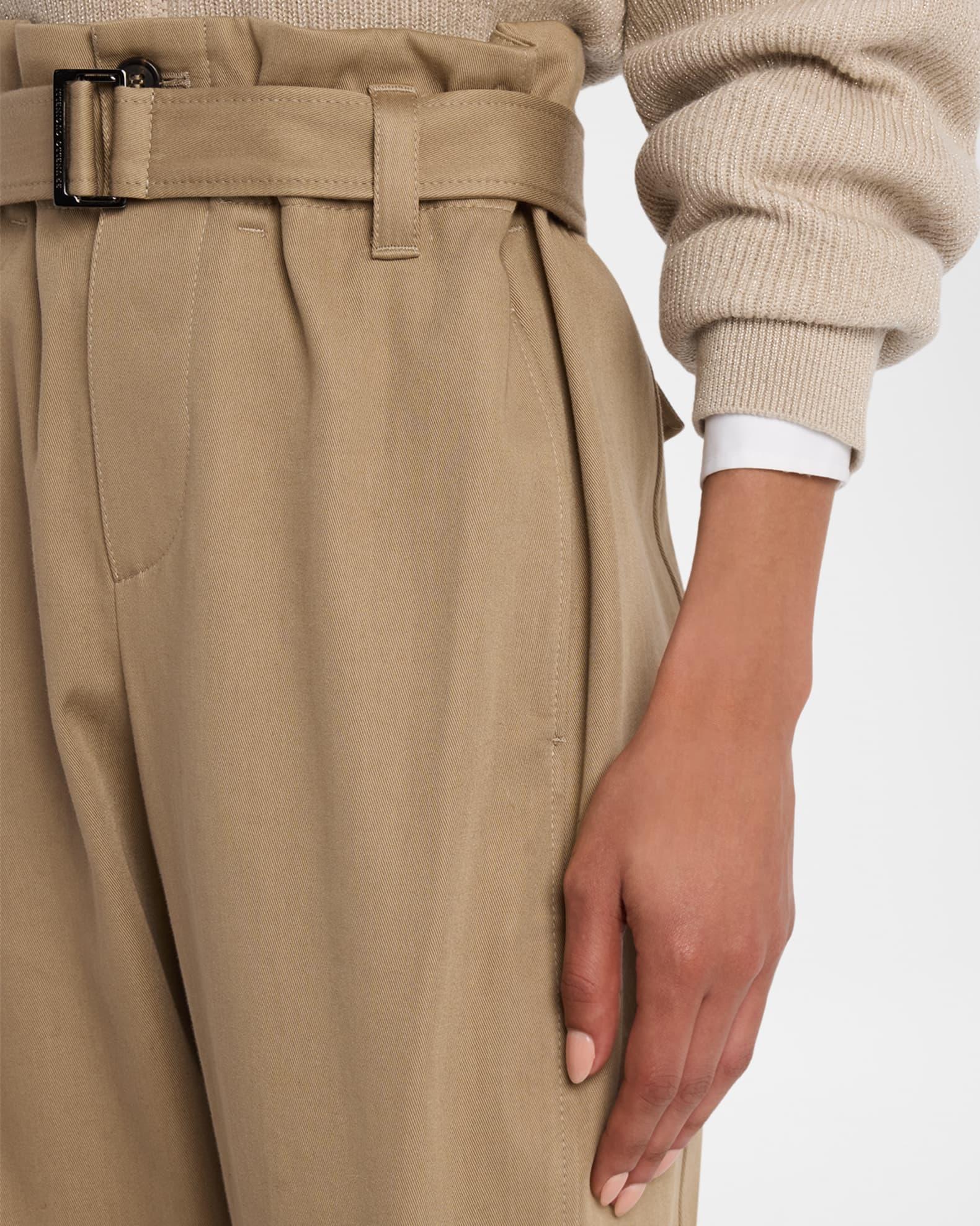 Cotton Couture Gabardine Tapered-Leg Ankle Jogger Pants With Belt Product Image