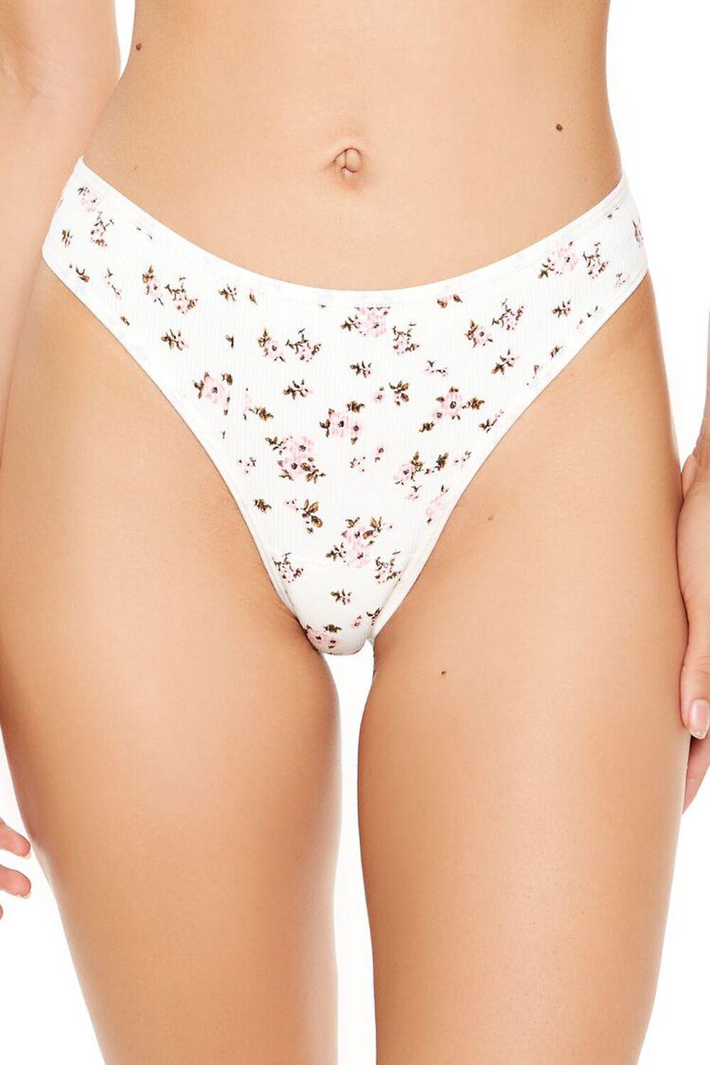 Seamless Floral Thong Panties | Forever 21 Product Image