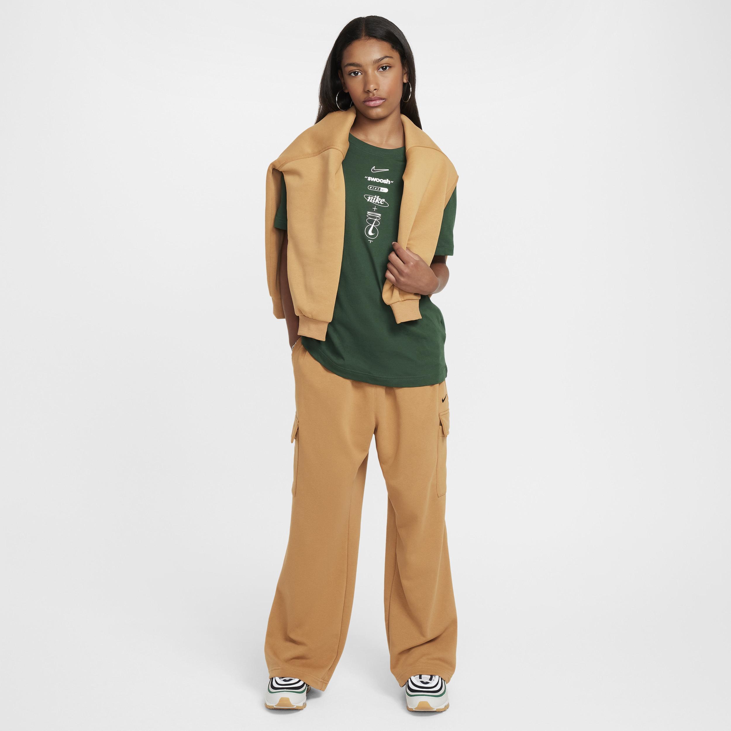 Women's Nike Sportswear Girls' Dri-FIT Oversized Fleece Pants Product Image