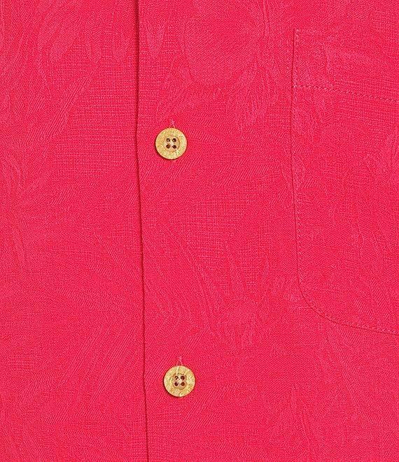 Tommy Bahama Solid Tropic Isle Short Sleeve Camp Collar Woven Shirt Product Image