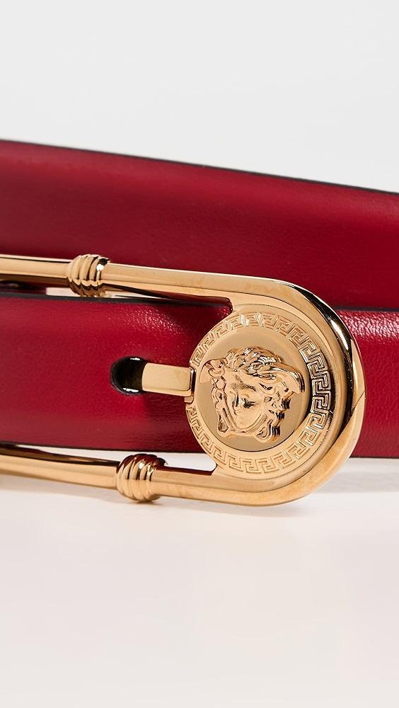 Versace Safety Pin Leather Belt | Shopbop Product Image