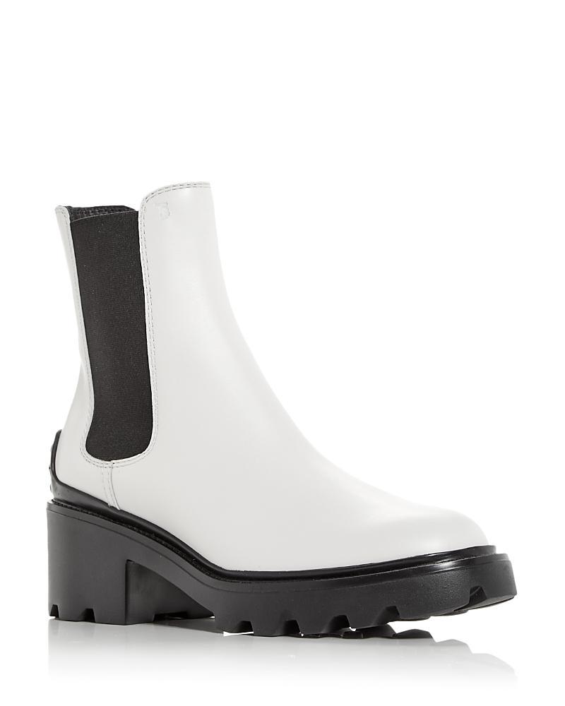 Womens Patent Leather Lug-Sole Chelsea Boots Product Image