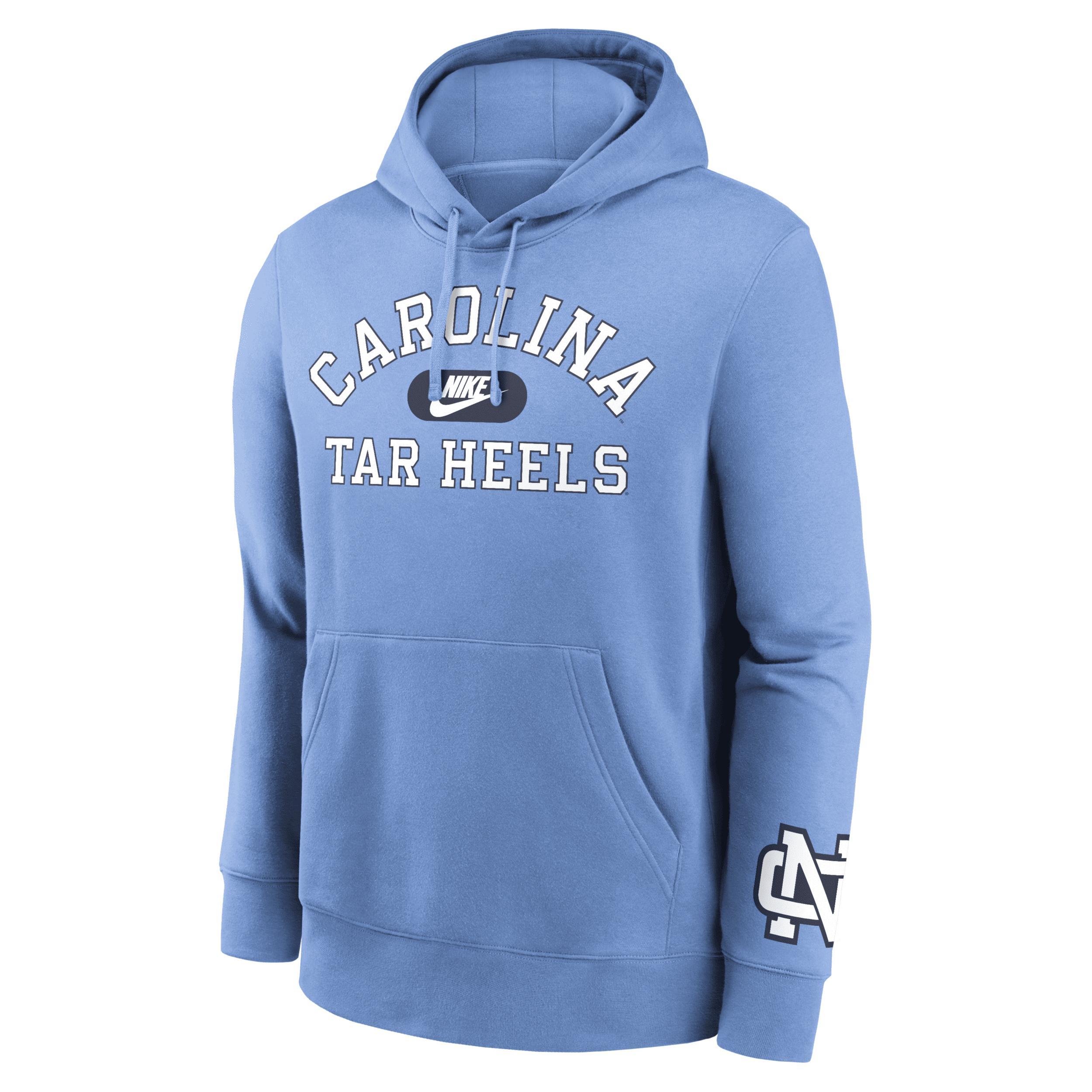 North Carolina Tar Heels Legacy Club Foundational Nike Mens College Pullover Hoodie Product Image