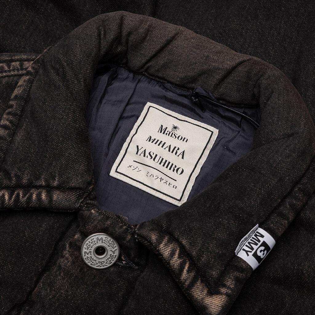 Puffer Denim Jacket - Black Male Product Image