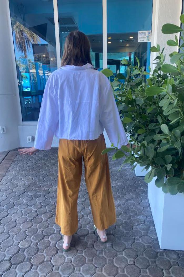 Fringed Wide Leg Flare Pant Product Image