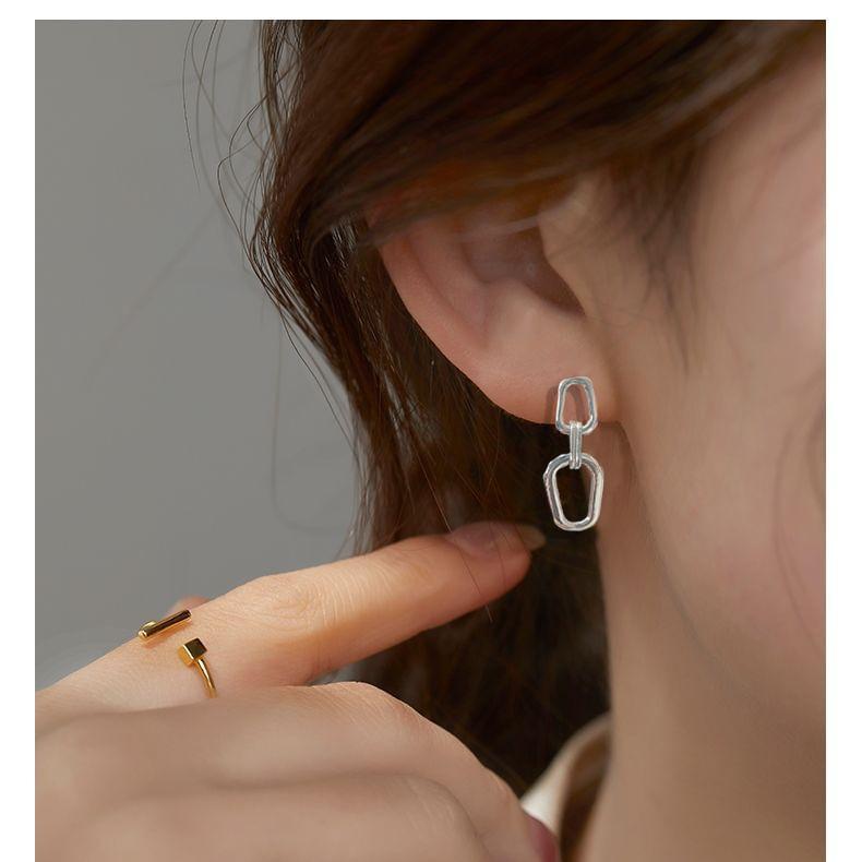 Geometric Alloy Drop Earring Product Image