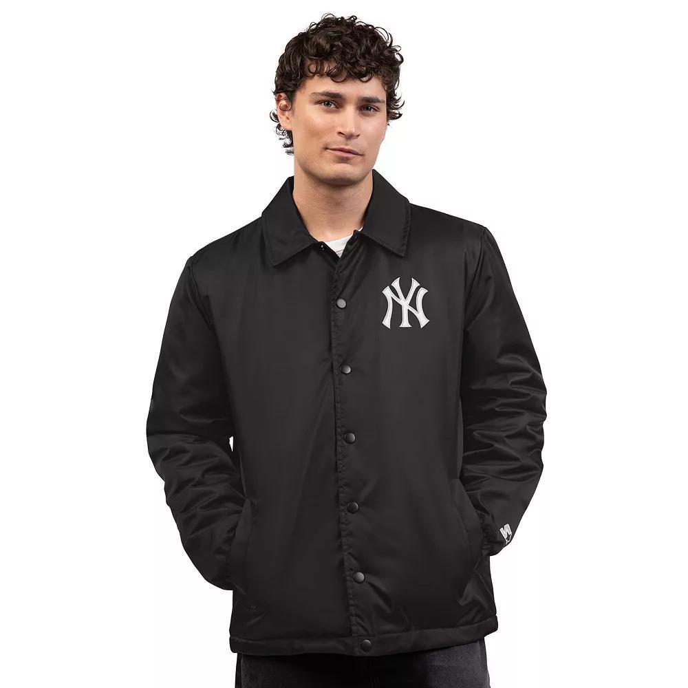 Men's Starter Black Detroit Tigers Full-Snap Coaches Jacket,  Product Image