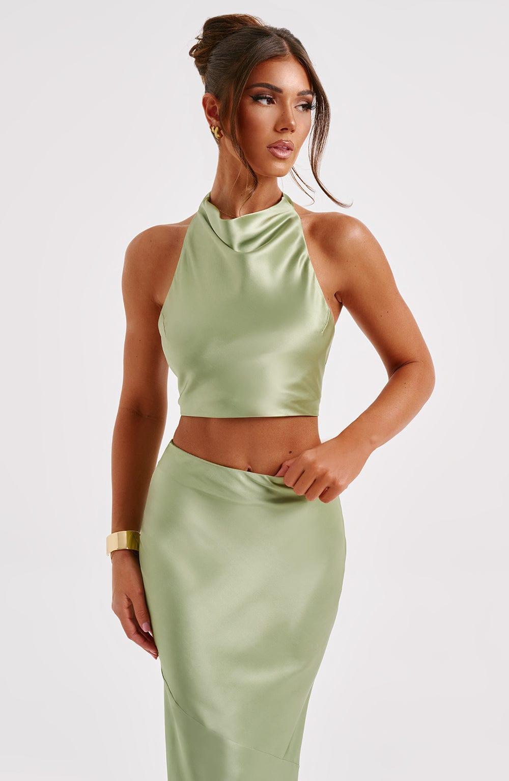 Zaylee Maxi Skirt - Khaki Product Image