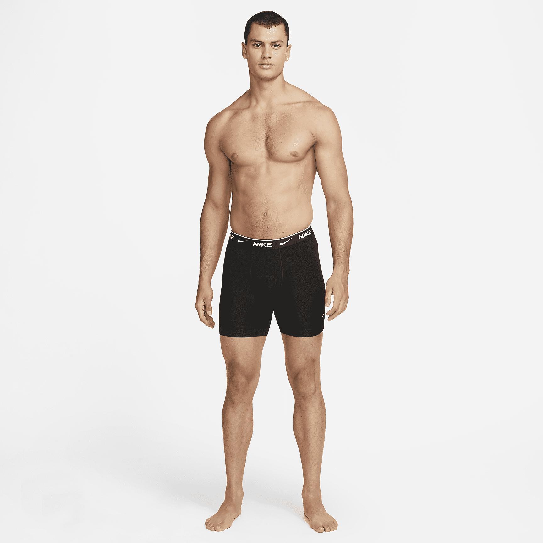 Nike Mens Dri-FIT Essential Cotton Stretch Boxer Briefs (3-Pack) | KE1167-001 Product Image