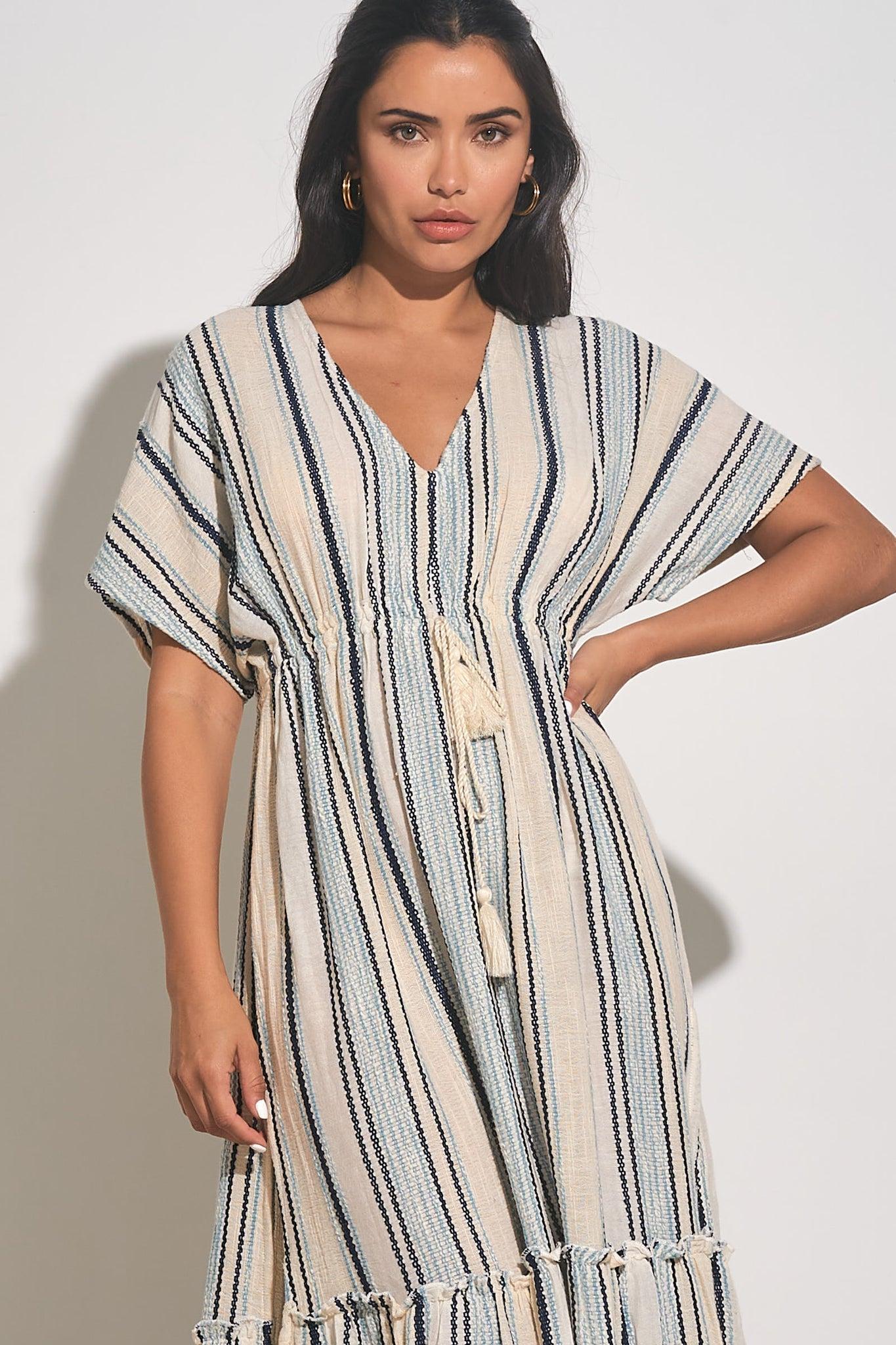 Stripe Ruffle Maxi Product Image