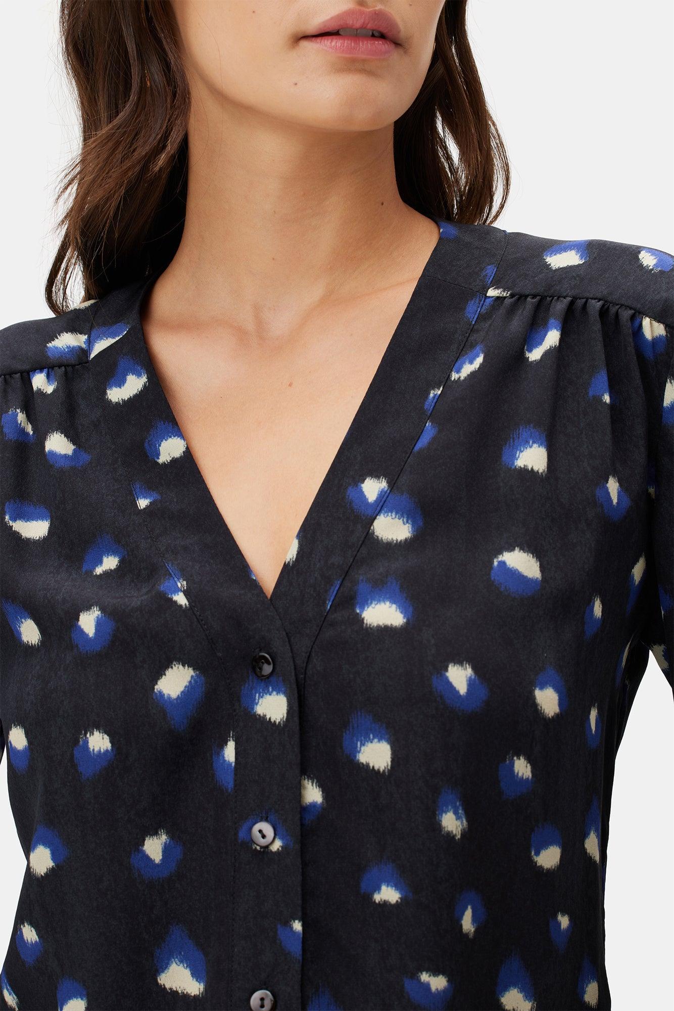 Kaya Washable Silk Blouse - Pavo Product Image