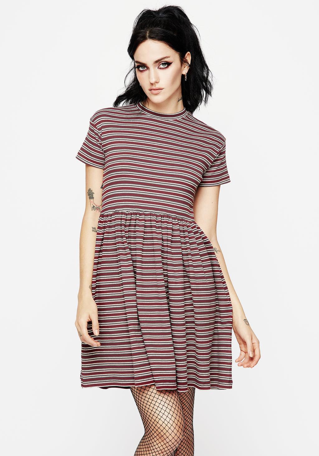 Calliophis Striped Mini Smock Dress Product Image