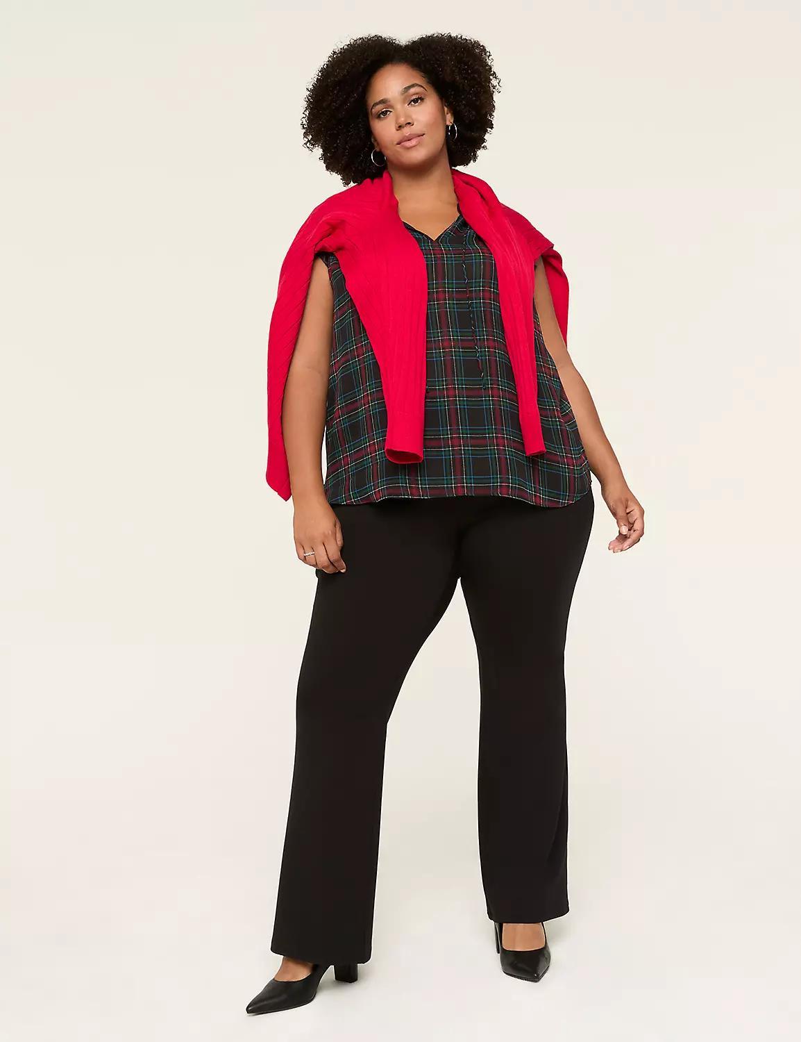 Sleeveless Split-Neck Popover Top Product Image