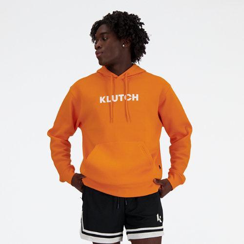 New Balance Mens X Klutch Essentials Fleece Hoodie - Orange/Orange Product Image