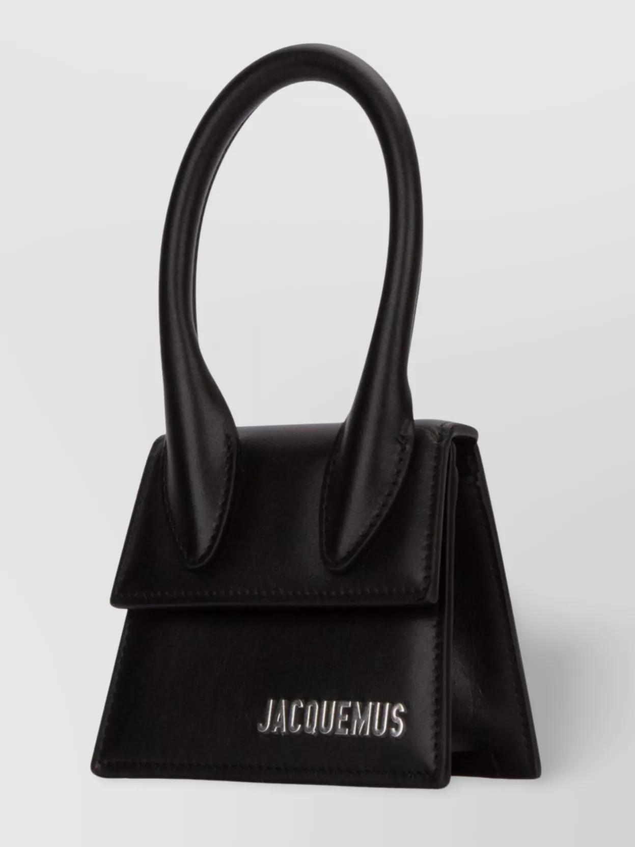 JACQUEMUS Men's Le Chiquito Homme Mini Top-handle Bag In Black Product Image