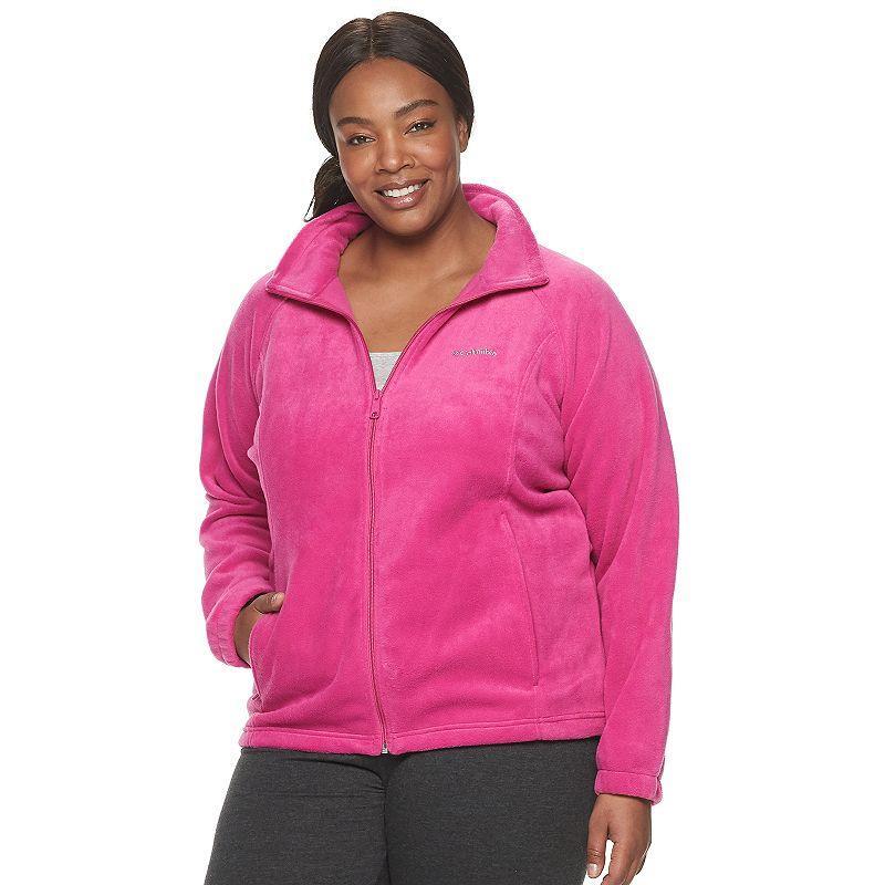 Women's Columbia Benton Springs Zip-Front Fleece Jacket, Size: XL, Black Product Image