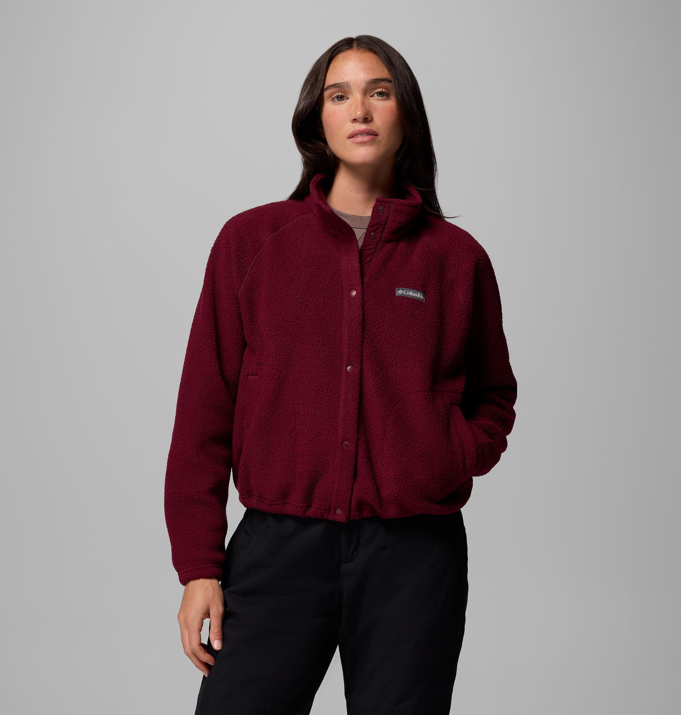 Columbia Womens Jasper Ridge Pebbled Fleece Full Snap- Product Image