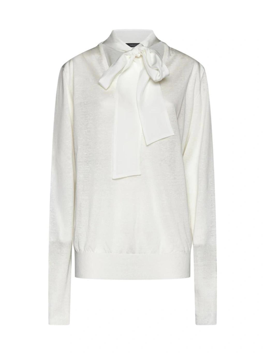 FABIANA FILIPPI Sweater In White Product Image