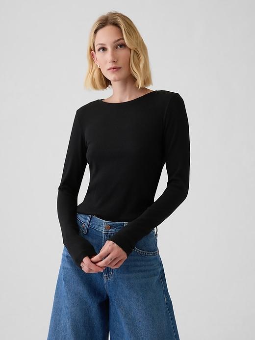 Modern Rib Cropped T-Shirt Product Image