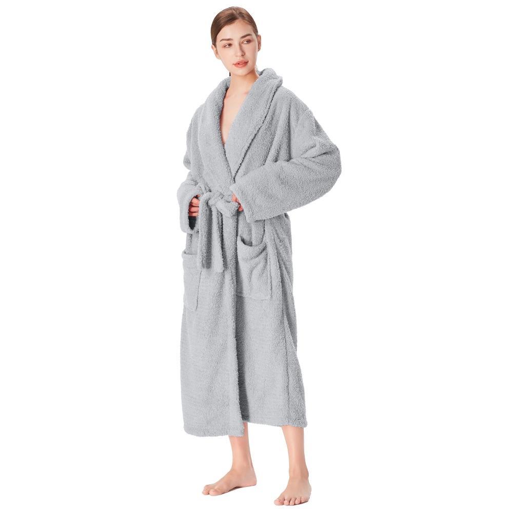 Catalonia Womens Plush Long Robe, Warm Comfy Fluffy Bathrobe, Gift for Her Product Image