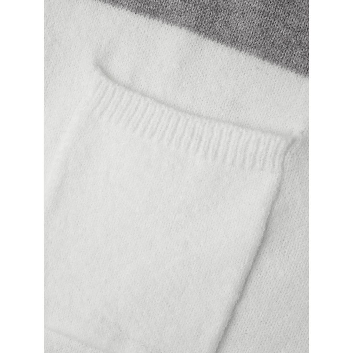 Plus Size Color Block Dolman Sleeves Hooded Knit Cardigan Mediumgray Women Casual Loose Long Sleeve Everyday Cardigans BloomChic 30/6X Product Image