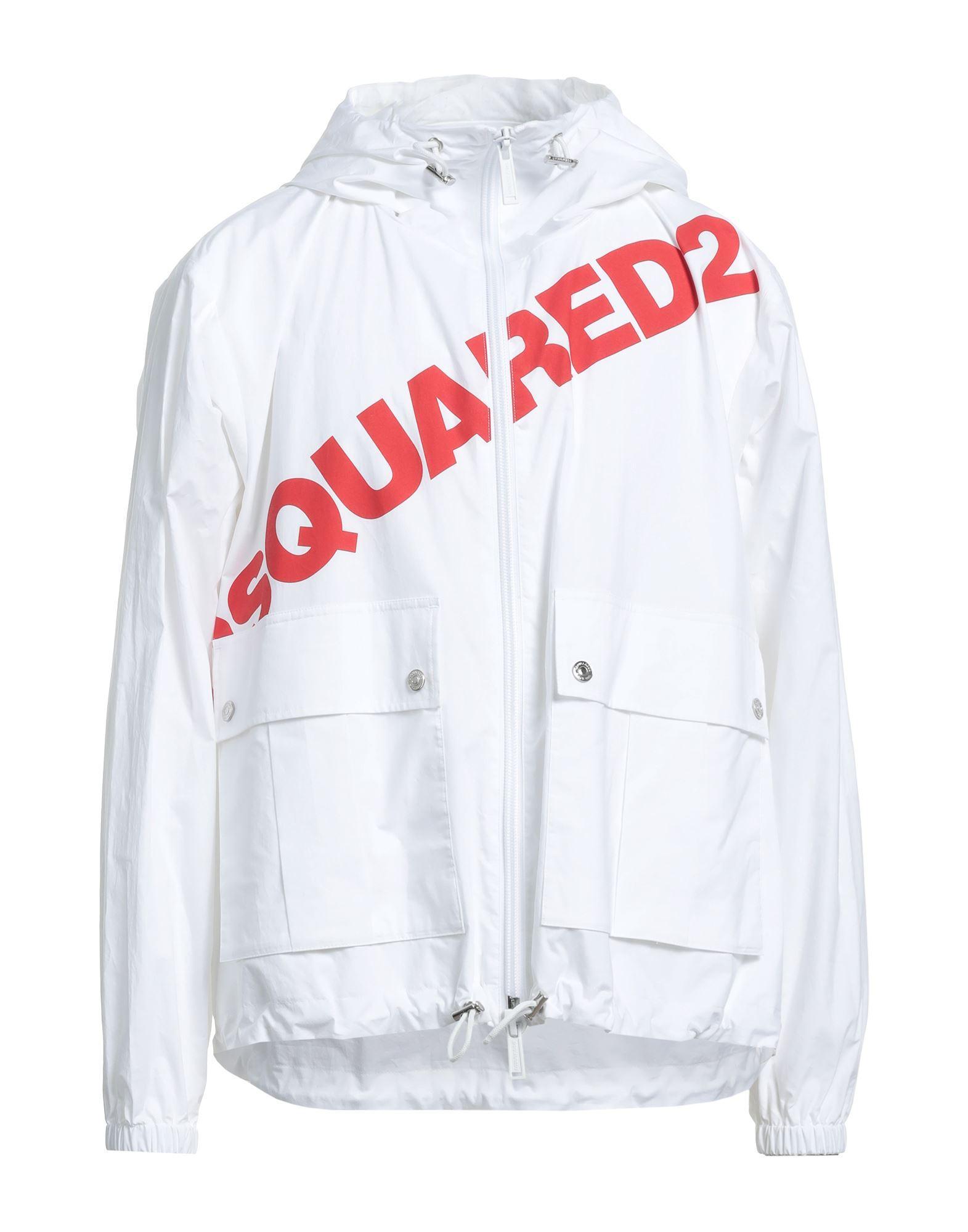 DSQUARED2 Man Overcoat & Trench Coat White Size 42 Cotton Product Image