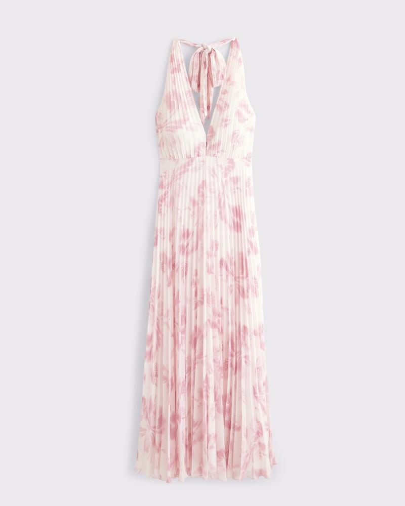 The A&F Giselle Halter Maxi Dress Product Image