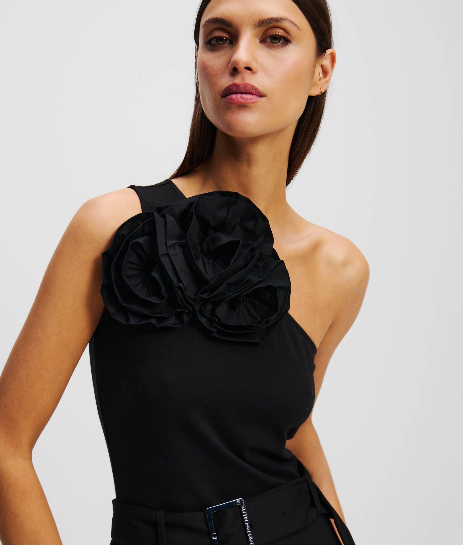 FLOWER ONE-SHOULDER BODYSUIT  Product Image