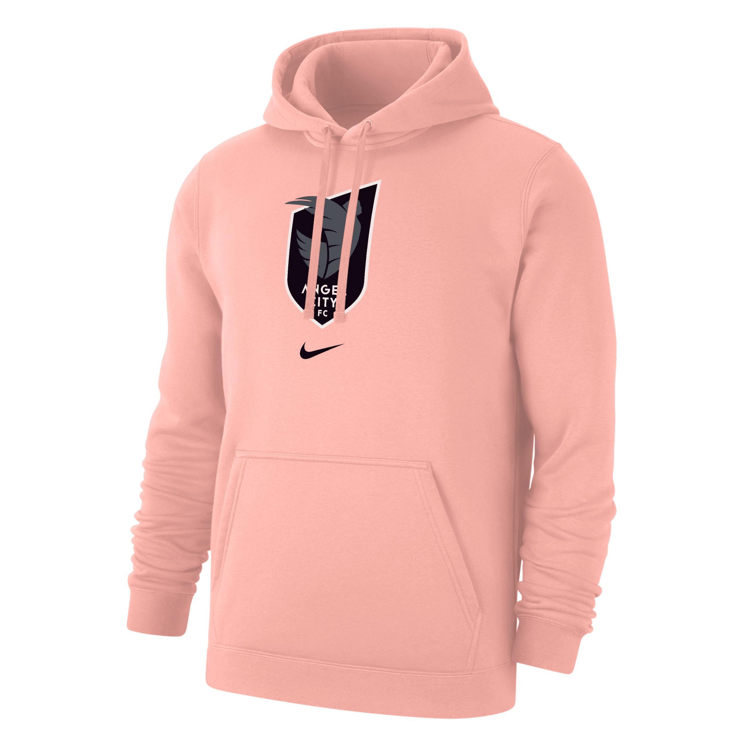 Angel City FC Club Fleece Nike Mens NWSL Pullover Hoodie Product Image