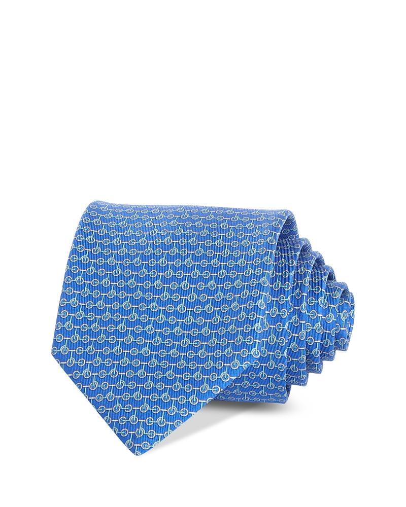 FERRAGAMO Silk Classic Cycle Tie In Blue Product Image