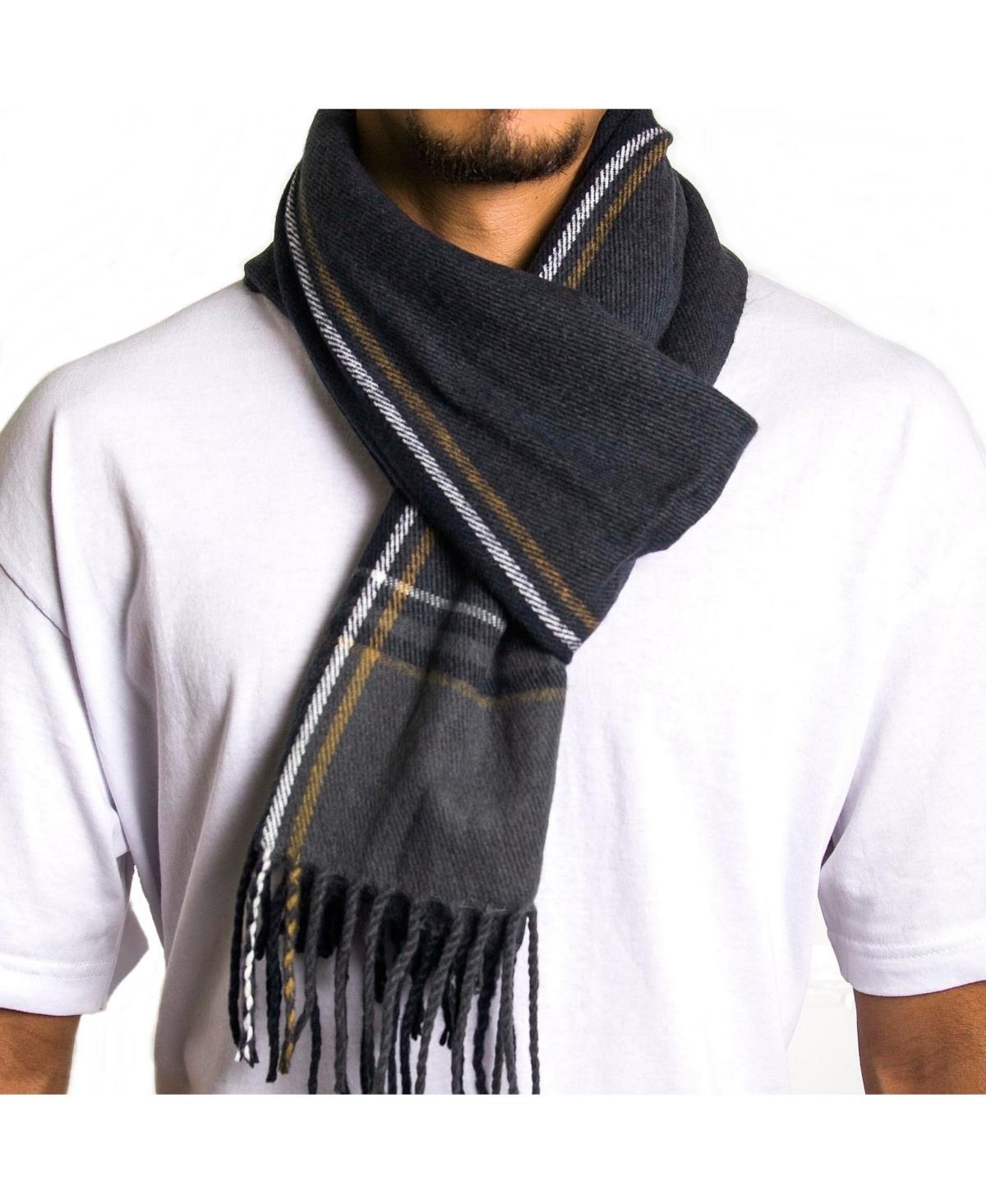 Alpine Swiss Mens Scarf Soft 80 Inch Long Warm Scarves Plaids Winter Shawl Product Image