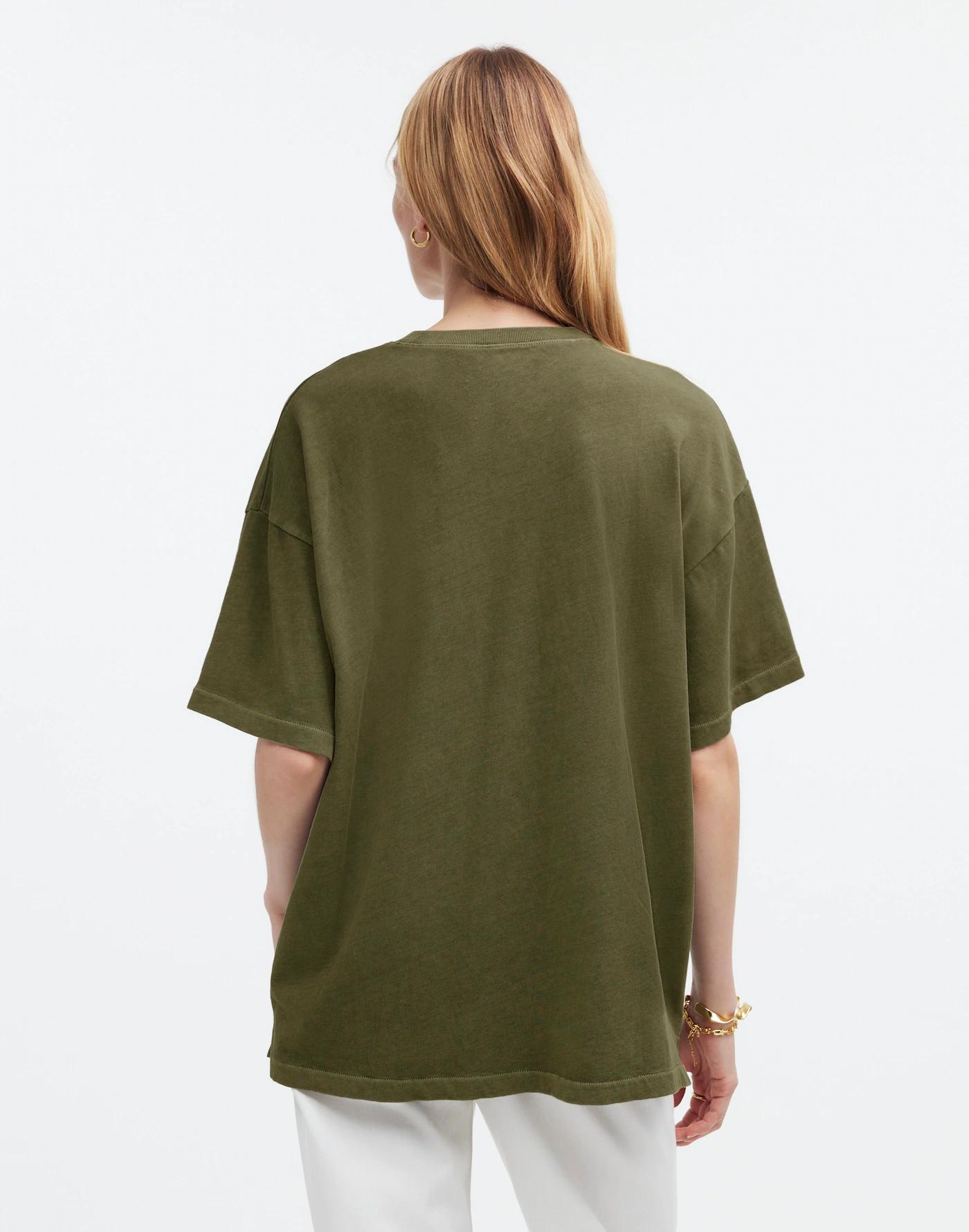 Garment-Dyed Oversized Pocket Tee Product Image