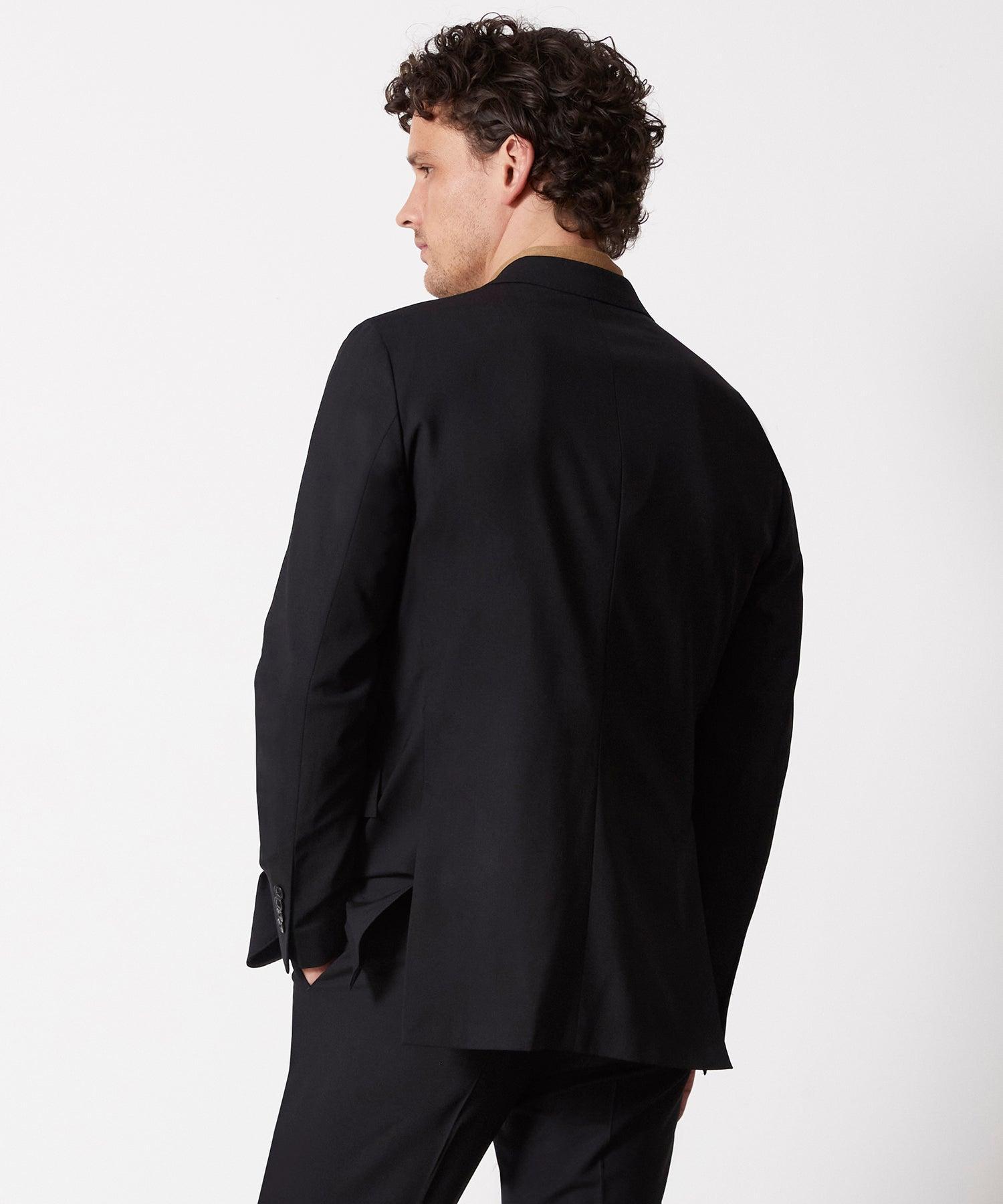 Italian Tropical Wool Sutton Suit Jacket in Black Product Image