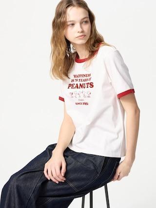 Womens PEANUTS UT Graphic T-Shirt White 2XS UNIQLO US Product Image