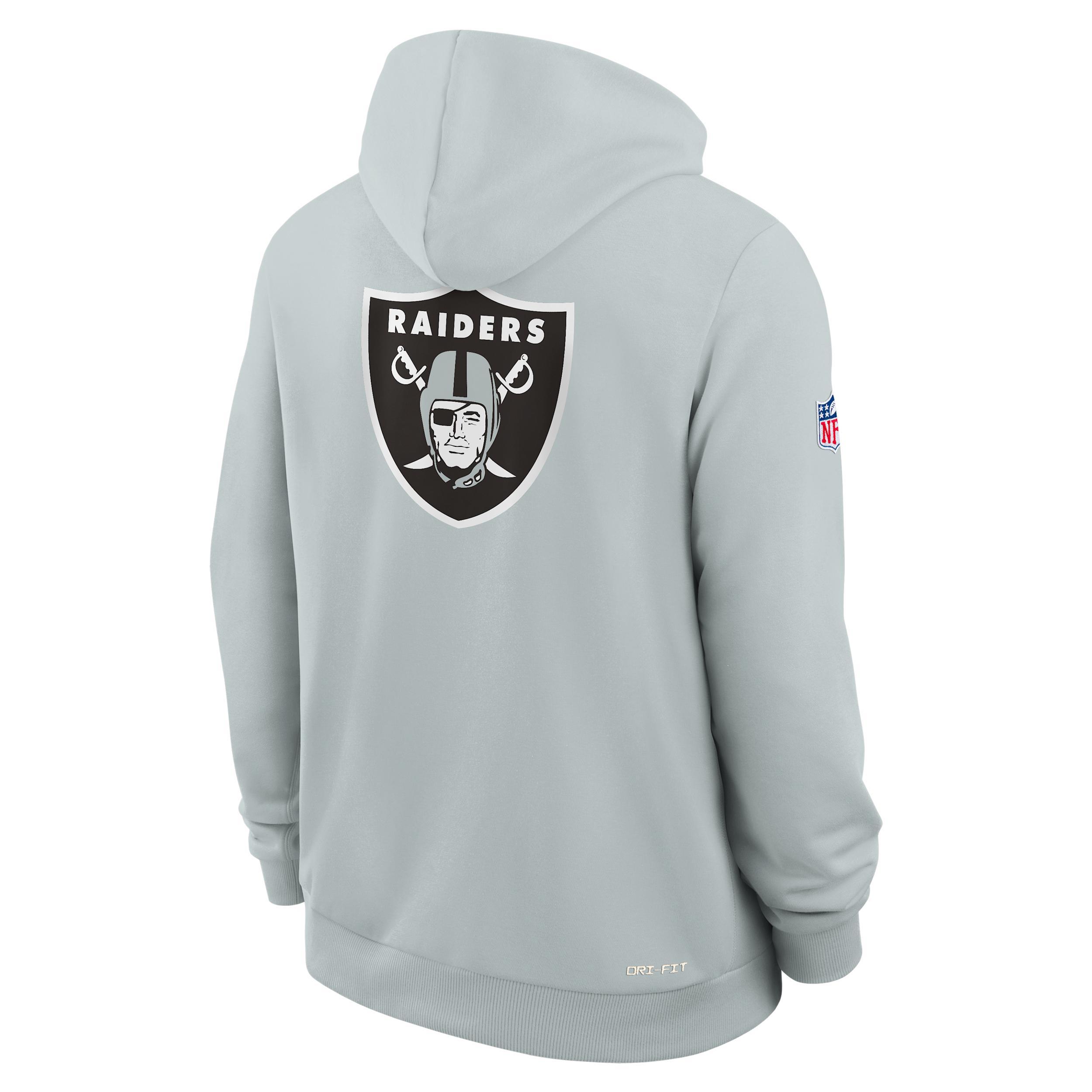 Las Vegas Raiders Utility Player Sideline Nike Mens Dri-FIT NFL Full-Zip Hoodie | 03AV07R8D-2FB Product Image