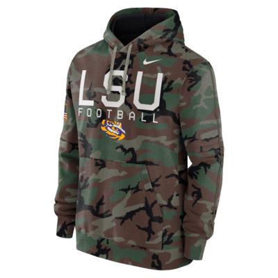 LSU Tigers Military Appreciation Club Men’s Nike Men's College Pullover Hoodie Product Image