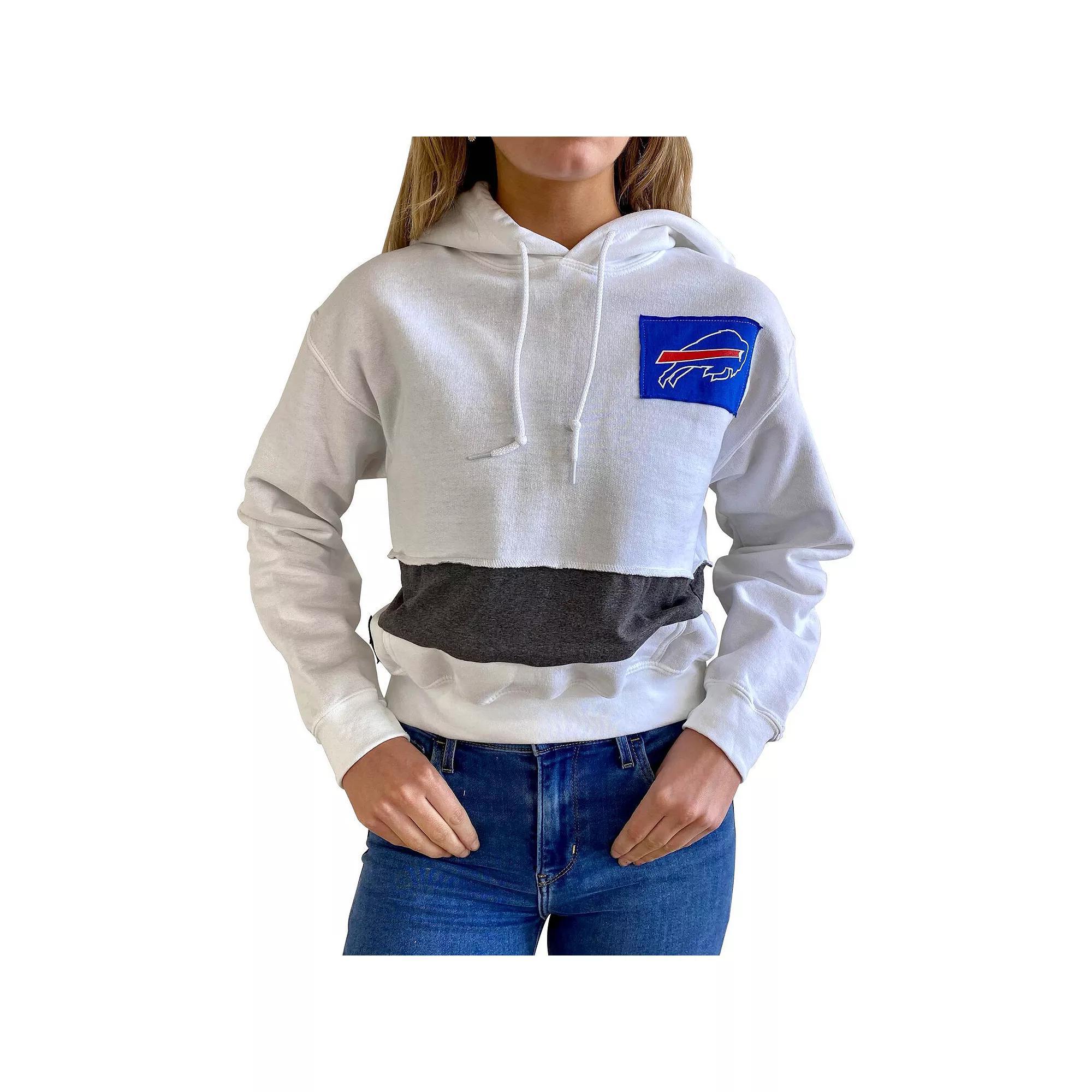 Womens Refried Apparel Buffalo Bills Sustainable Crop Dolman Pullover Hoodie Product Image