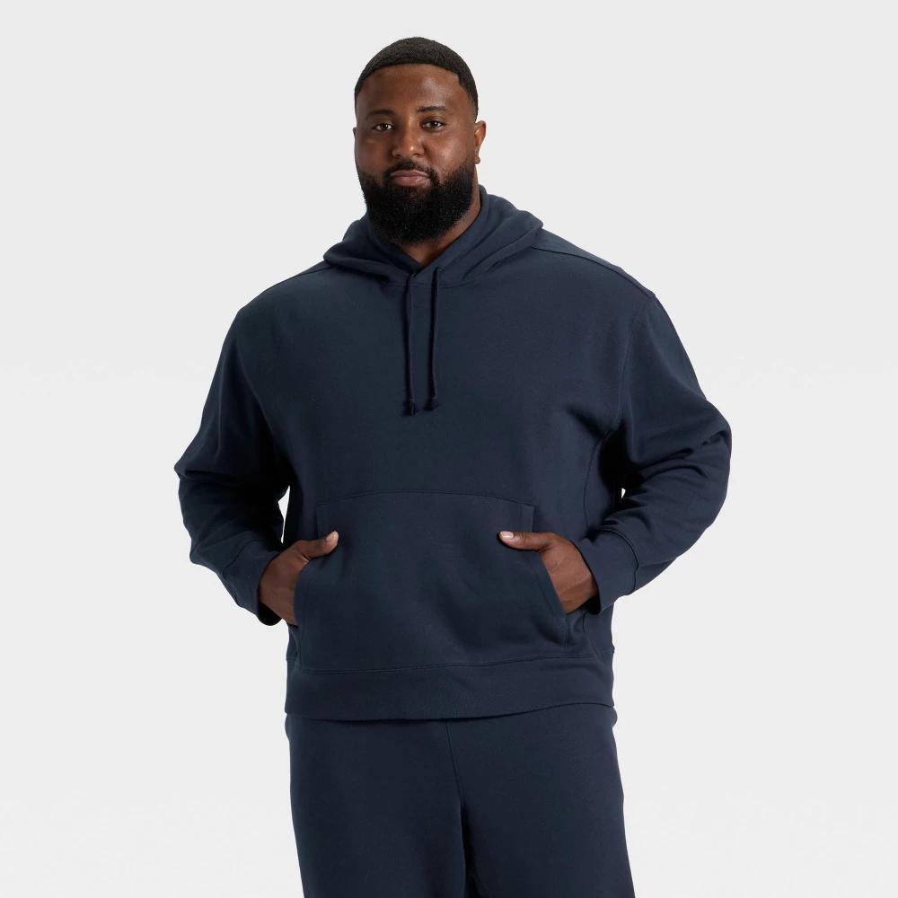 Men's Big Active Comfort Cotton Fleece Hoodie - All In Motion™ Heather Gray 3XL Product Image