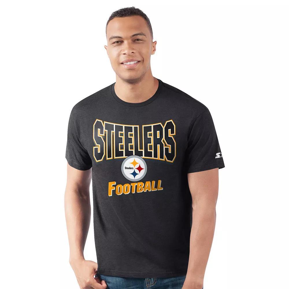 Men's Starter Black Pittsburgh Steelers Prime Time T-Shirt,  Product Image