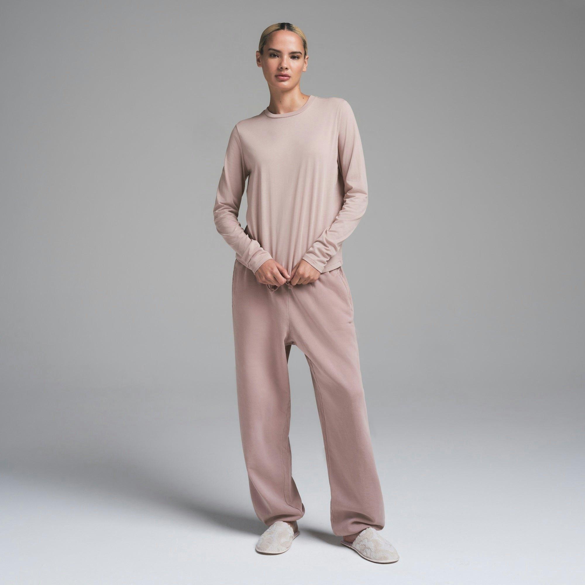 RELAXED TEES LONG SLEEVE T-SHIRT | FAWN Product Image