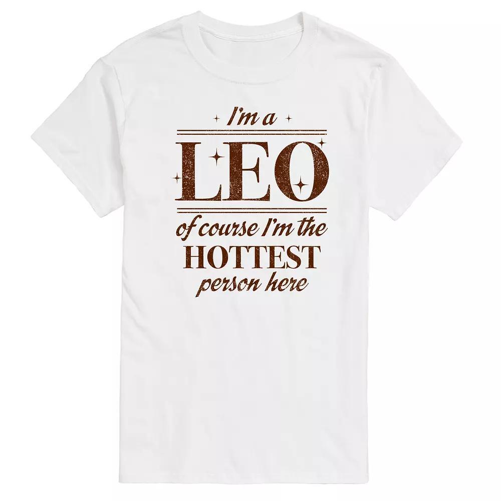 Men's I'm A Leo Graphic Tee, Size: Large, Heather Pink Product Image