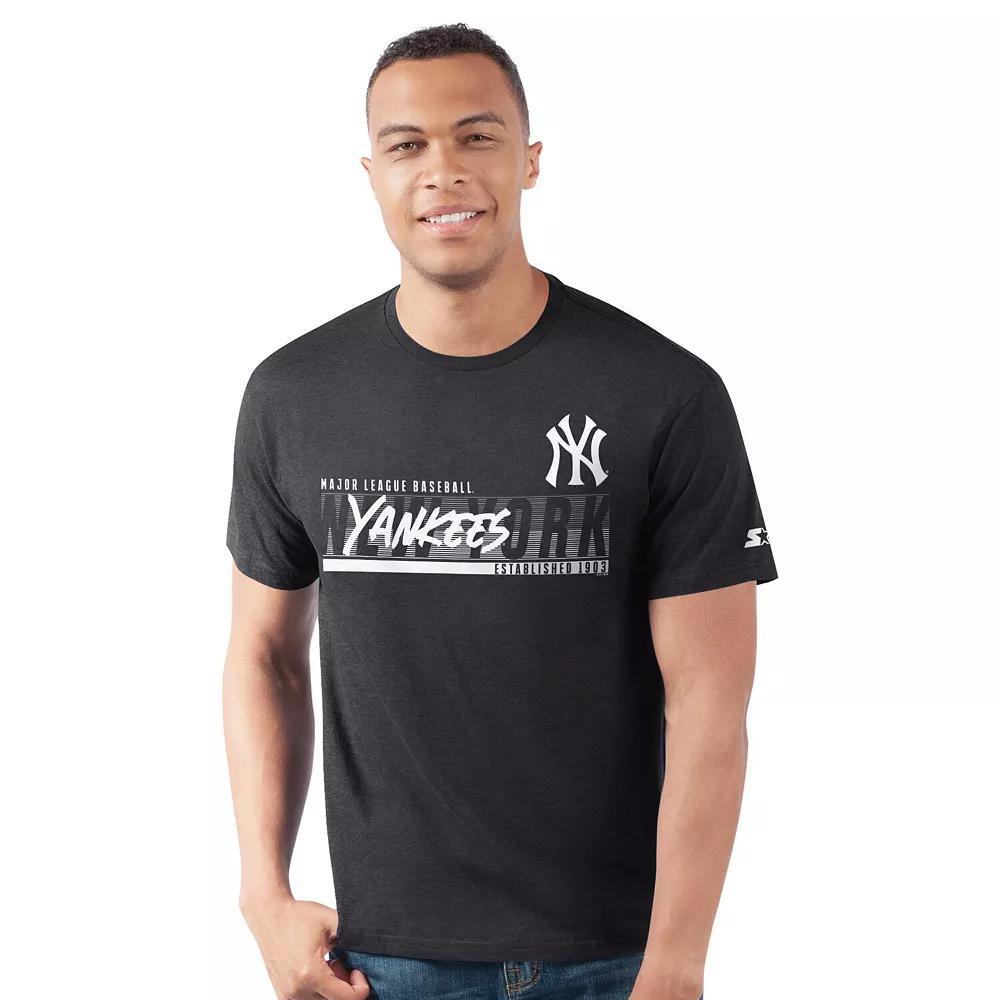 Men's Starter  Black New York Yankees Prime Time Team T-Shirt, Size: Medium Product Image