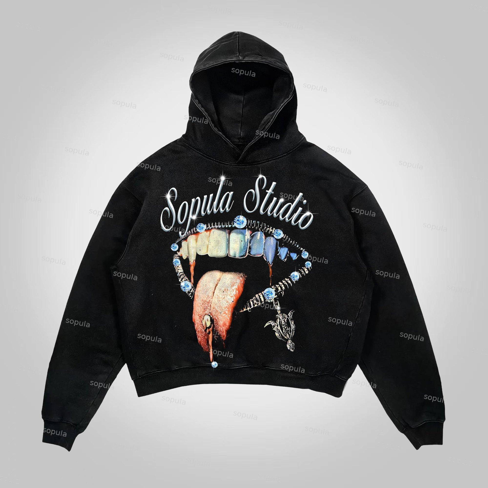 Sopula All We Need Is Love Graphic Print Hoodie Product Image