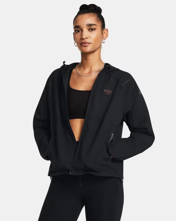 Women's UA Unstoppable Collegiate Hooded Jacket Product Image