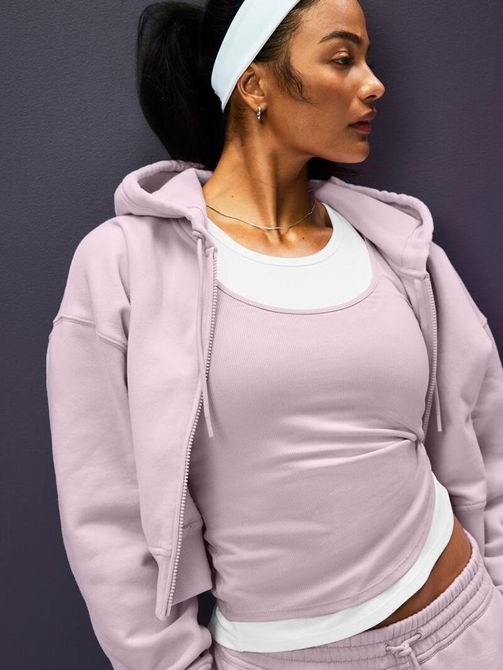 Forever Fleece Crop Full Zip Product Image