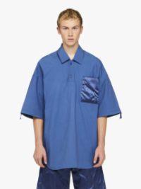 QUILTED POCKET POLO TOP in blue | JW Anderson US  Product Image