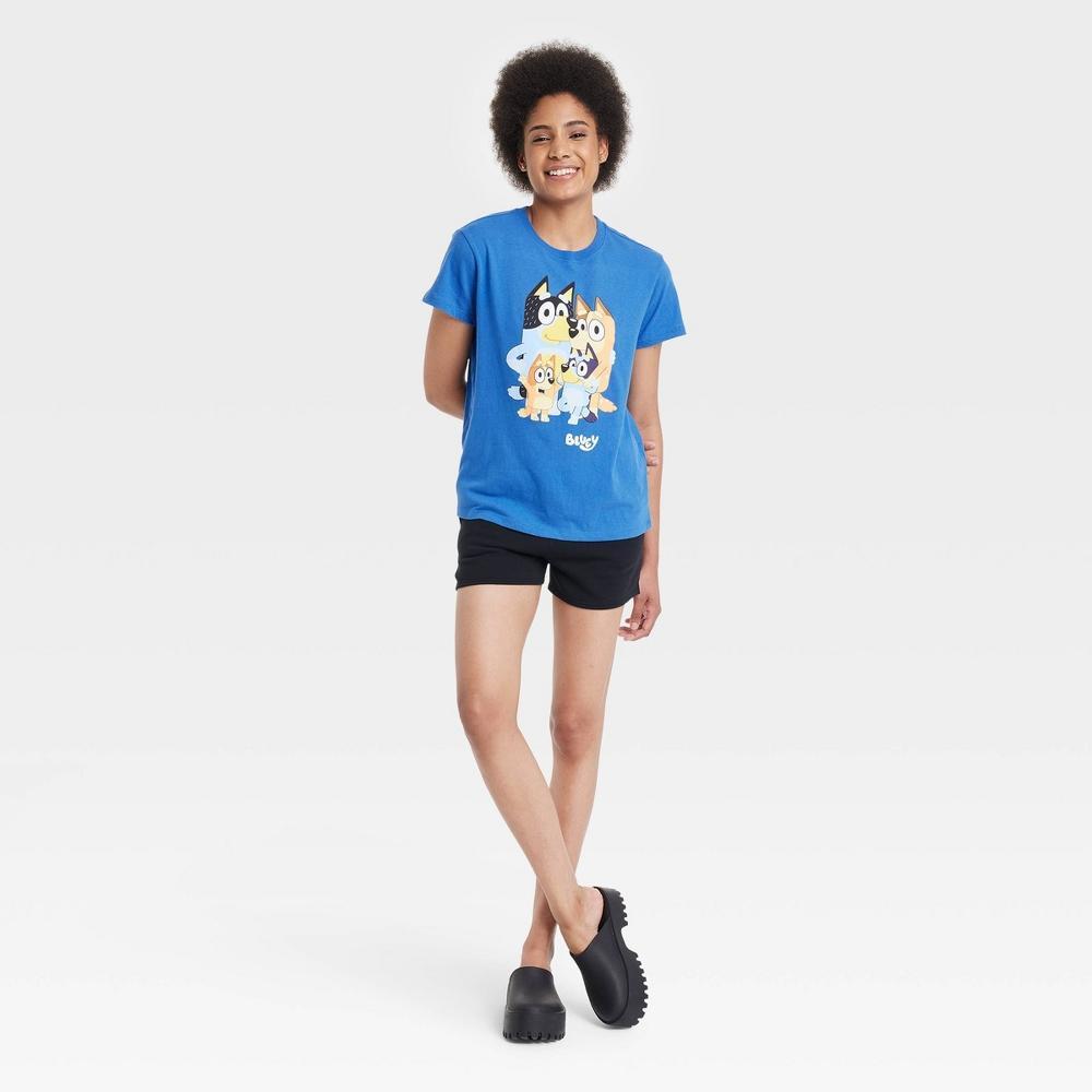 Womens Bluey Short Sleeve Graphic T-Shirt - Blue Product Image