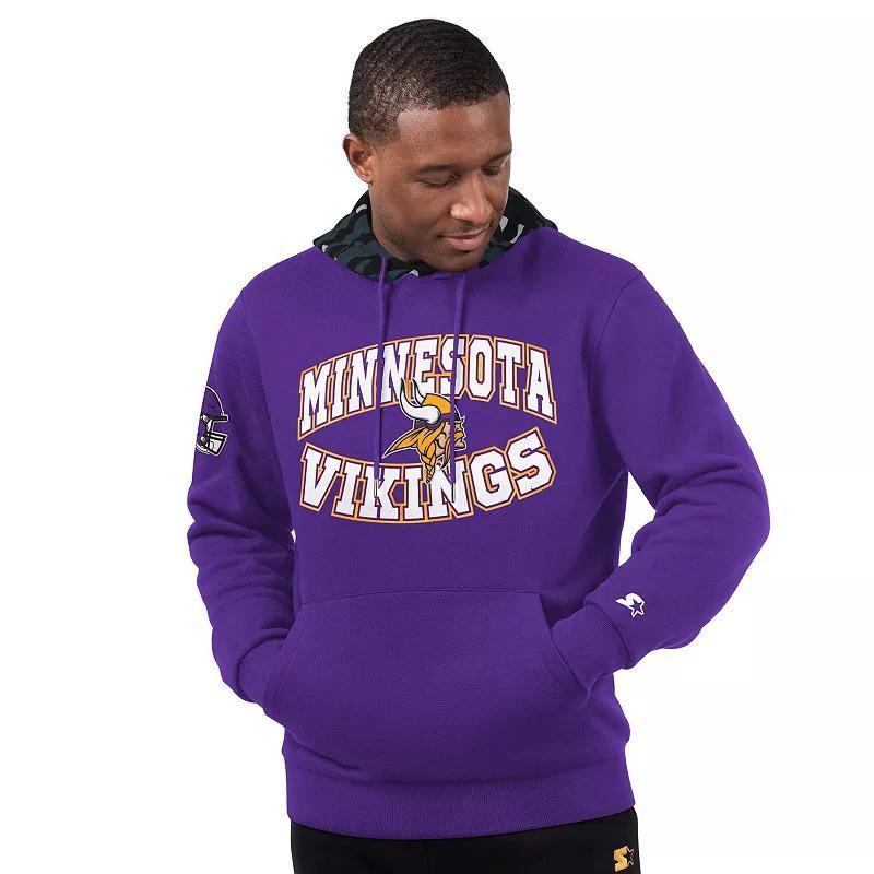 Mens Starter Minnesota Vikings Thursday Night Gridiron Pullover Hoodie Product Image